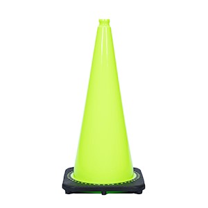 Cone, Black Base, 28in, 7 lb, Lime LARGE