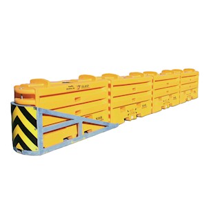 SLED TL3 crash cushion LARGE