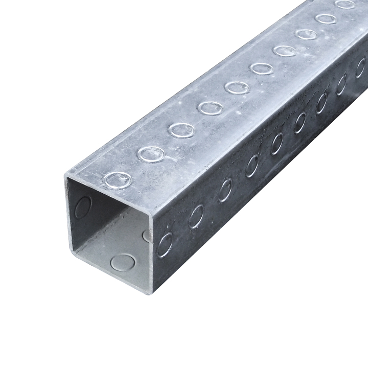 2in x 12ft, Square, 14 Gauge, Perforated Post MAIN