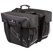 M-Wave | Amsterdam Double Bicycle Pannier Bag, Black THUMBNAIL