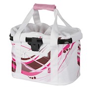 M-Wave | Utrecht Folding Handlebar Bag, White/Pink THUMBNAIL