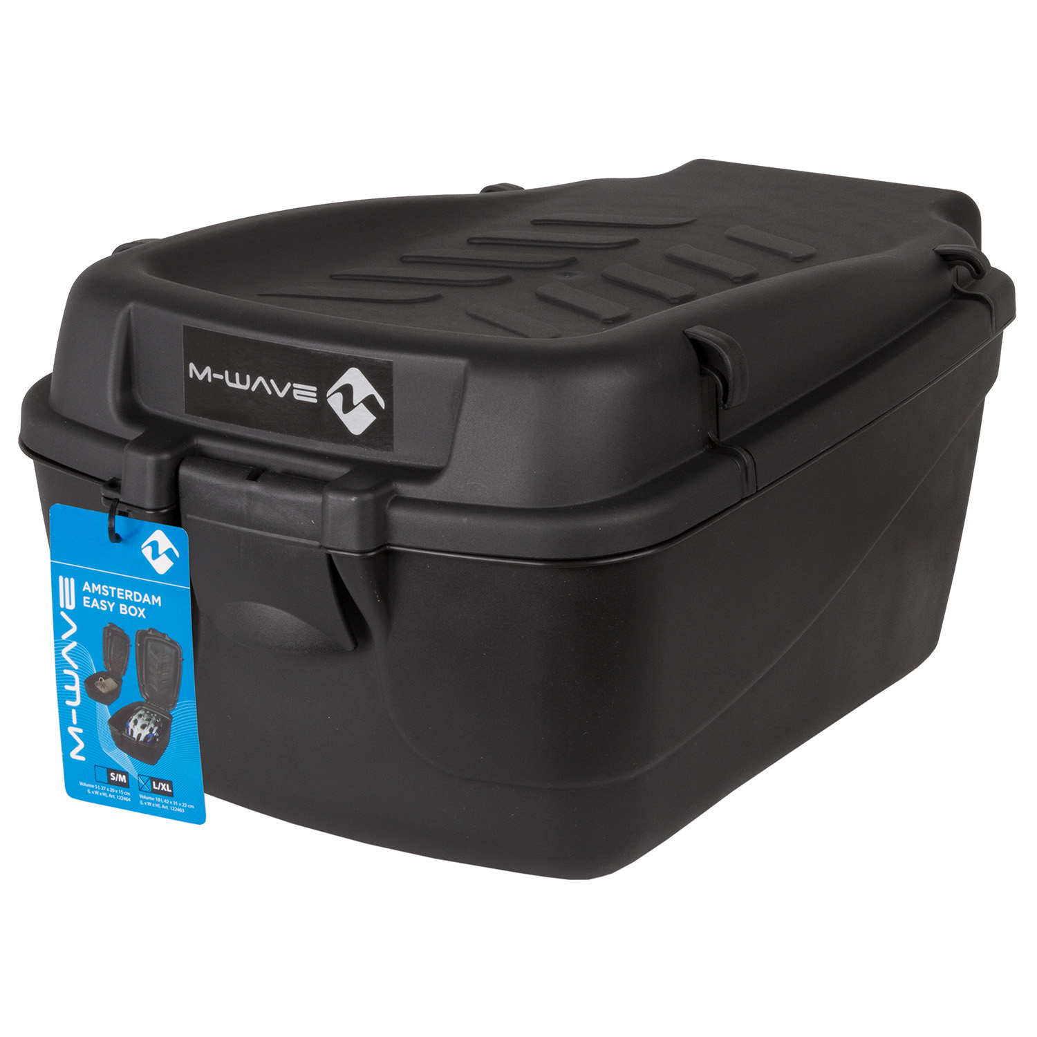 M-Wave | Amsterdam Easy Box Rear Carrier Top Case, 18 Liter Large/X-Large SWATCH