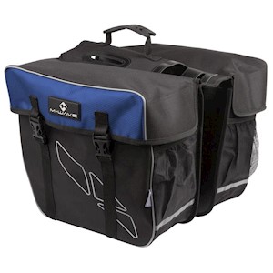 M-Wave | Amsterdam Double Bicycle Pannier Bag, Blue LARGE