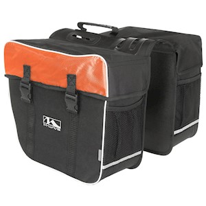 M-Wave | Amsterdam Double Bicycle Pannier Bag, Orange LARGE
