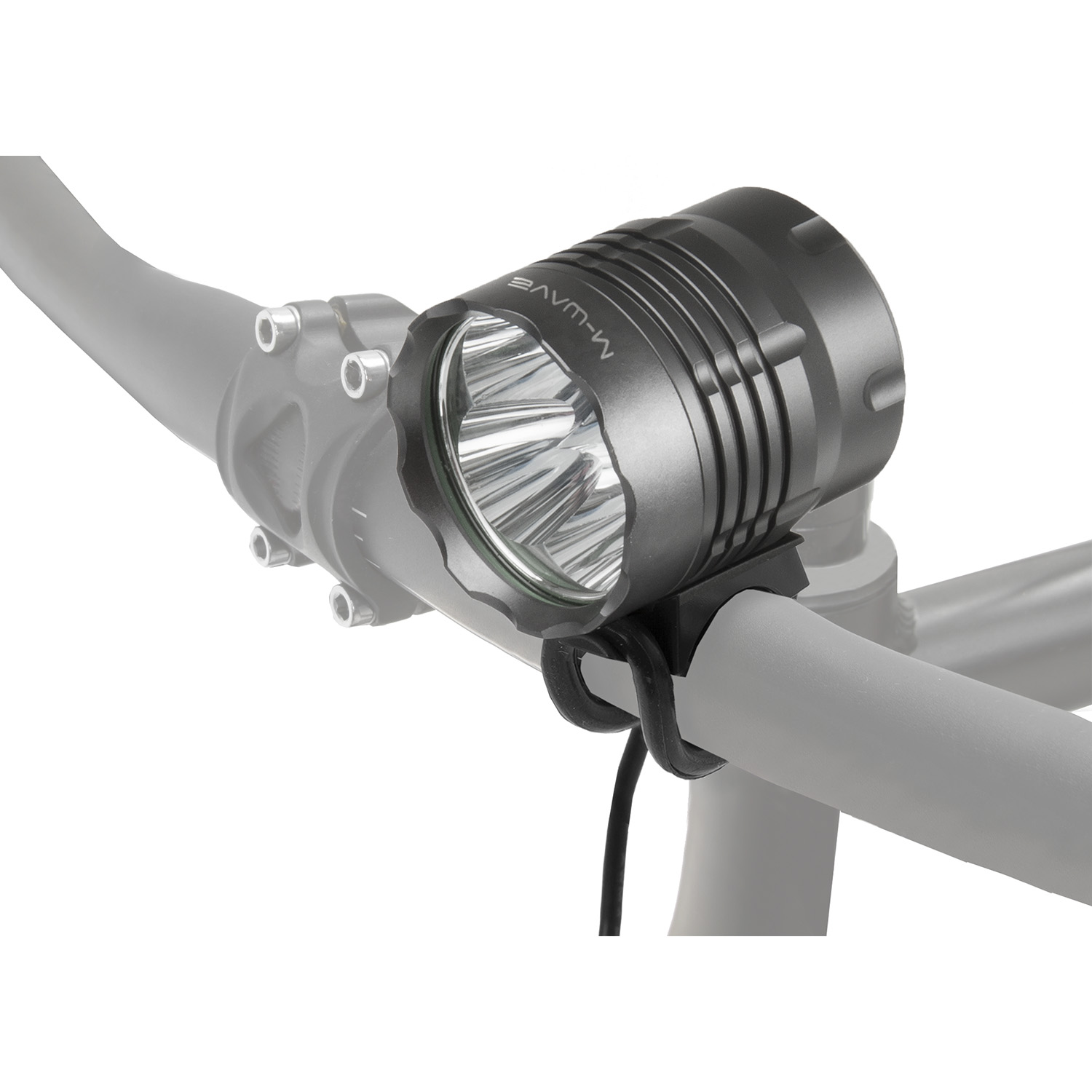 M-Wave | Batterylamp with Bracket for Handlebar, 1200 lumen SWATCH