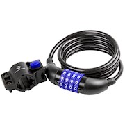 M-Wave | 8.15 Spiral Cable Combination Lock, Black THUMBNAIL
