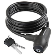 M-Wave | S8.15 Silicone 5 ft x 8 mm Bike Lock, Black THUMBNAIL