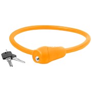 M-Wave | S12.6 Silicone 2 ft by 12 mm Bike Lock, Orange THUMBNAIL