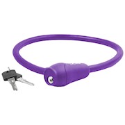 M-Wave | S12.6 Silicone 2 ft by 12 mm Bike Lock, Purple THUMBNAIL