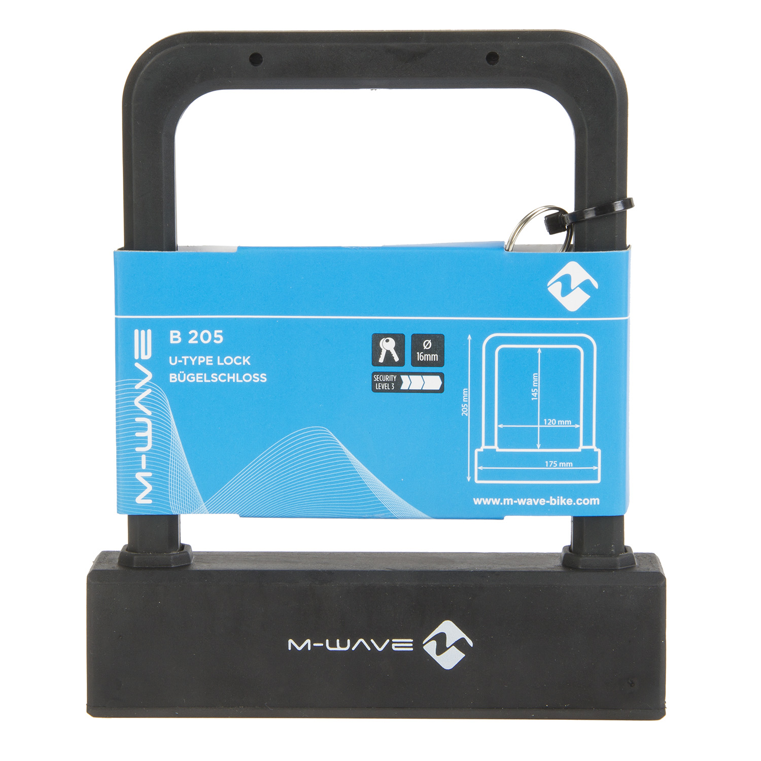 M-Wave | B205 Silicone Octalink Bike U-Lock SWATCH