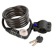 M-Wave | DS 10.18 L Spiral Cable Lock, Black THUMBNAIL