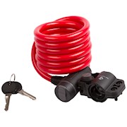 M-Wave | S 10.18 Spiral Cable Lock, Red THUMBNAIL