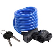 M-Wave | S 10.18 Spiral Cable Lock, Blue THUMBNAIL
