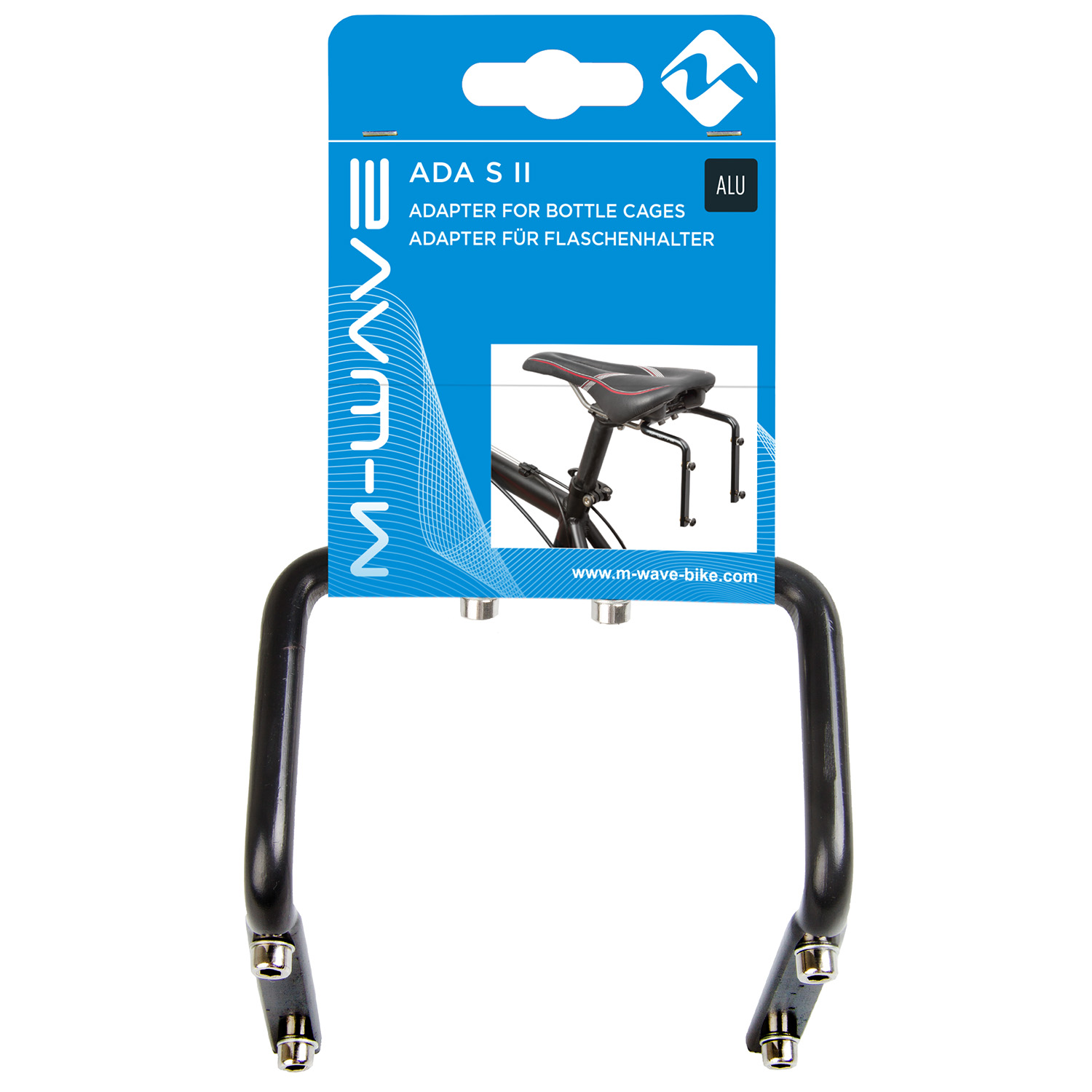 M-Wave | Ada S II Adapter for Bottle Cages, Black SWATCH