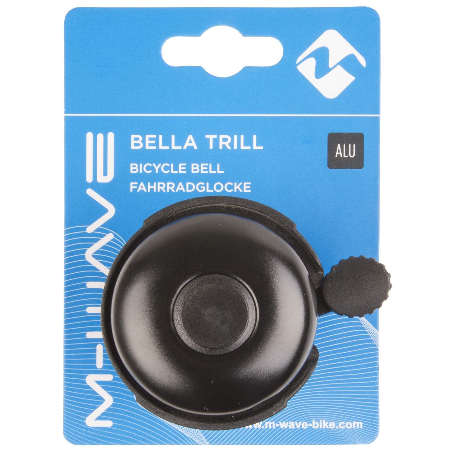 M-Wave | Bella Trill-Mix Bicycle Bell, Black, 53 mm SWATCH