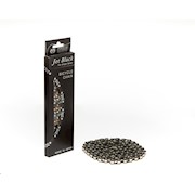Izumi | ES410JB/S 116 Link Single Speed Chain, 1/2 x 1/8, Jet Black/Silver THUMBNAIL