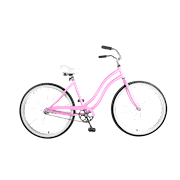 Cycle Force | Cruiser Bike, 26 in wheels, 18 in Women's Style Frame, Pink THUMBNAIL