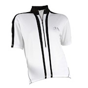 M-Wave | Women's Bicycle Jersey White/Black, Small THUMBNAIL