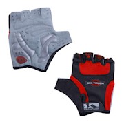 M-Wave | Gel-Tight Half Finger Gloves, Medium, Red THUMBNAIL