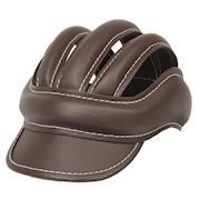 M-Wave | Retro Crash Cap, 58-61 cm, Brown Leather THUMBNAIL