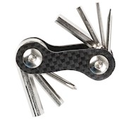 M-Wave | 8 Function Carbon Fiber Mini Folding Multi-Tool, Black/Silver THUMBNAIL