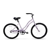 Apollo | Beach Commander S.1 24 inch Cruiser Bicycle, Purple THUMBNAIL
