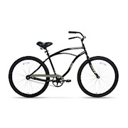Apollo | Beach Commander S.1 26 inch Cruiser Bicycle, Black THUMBNAIL