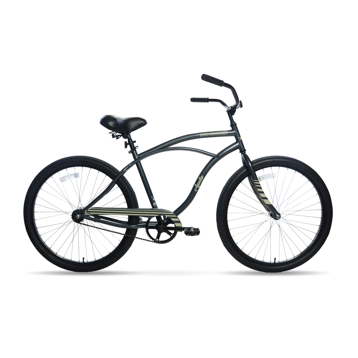 Apollo | Beach Commander S.1 26 inch Cruiser Bicycle, Gray SWATCH