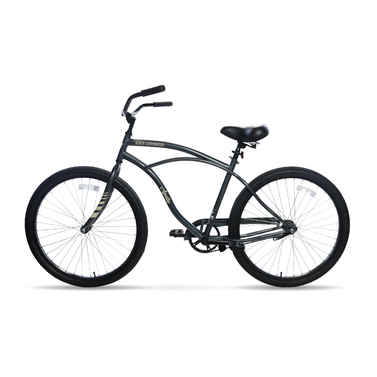 Apollo | Beach Commander S.1 26 inch Cruiser Bicycle, Gray SWATCH