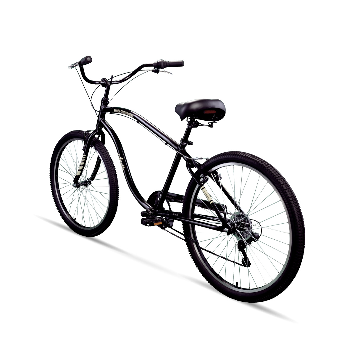 Apollo | Beach Commander A.7 26 inch Cruiser Bicycle, Black SWATCH