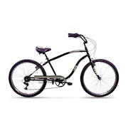 Apollo | Beach Commander A.7 26 inch Cruiser Bicycle, Black THUMBNAIL