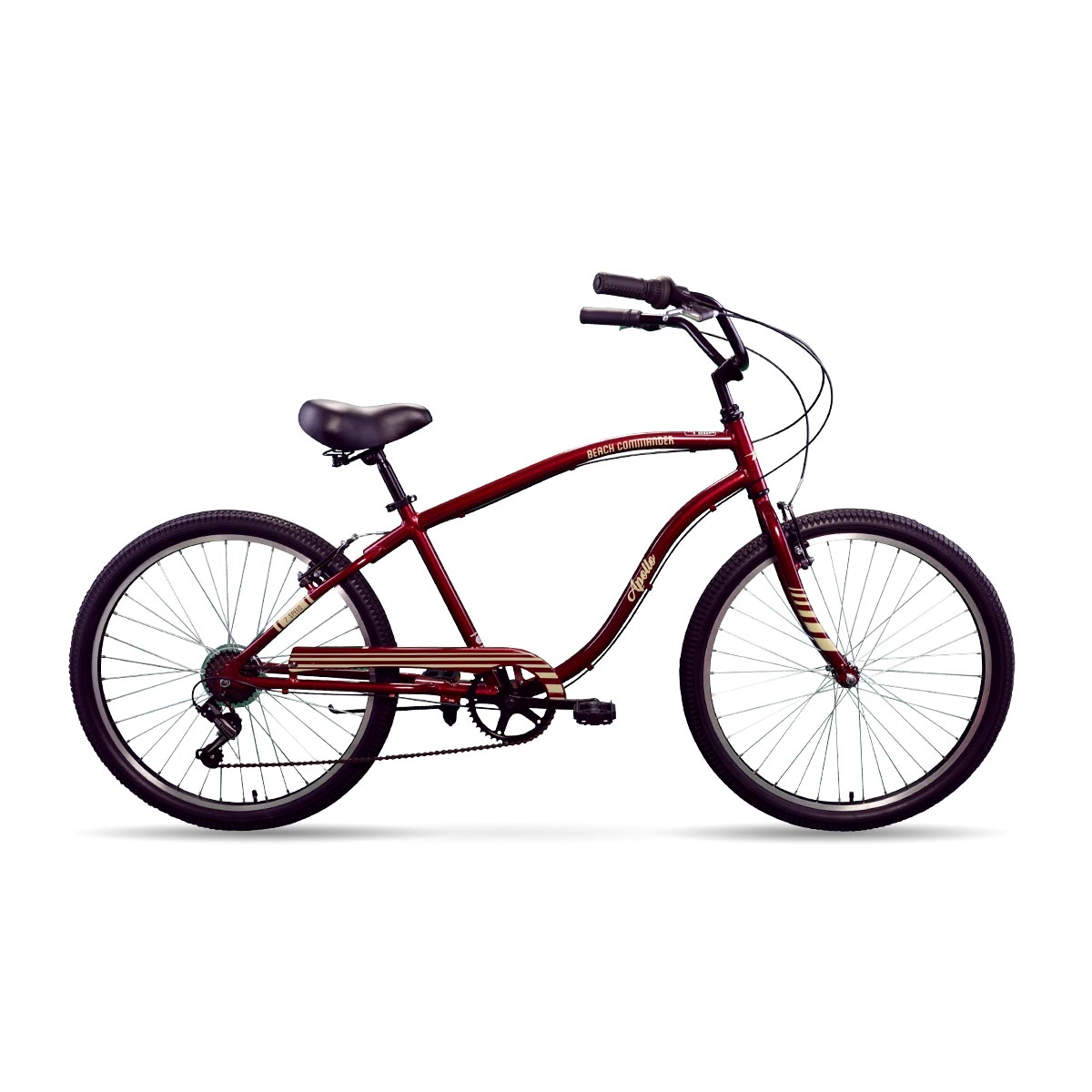 Apollo | Beach Commander A.7 26 inch Cruiser Bicycle, Red SWATCH