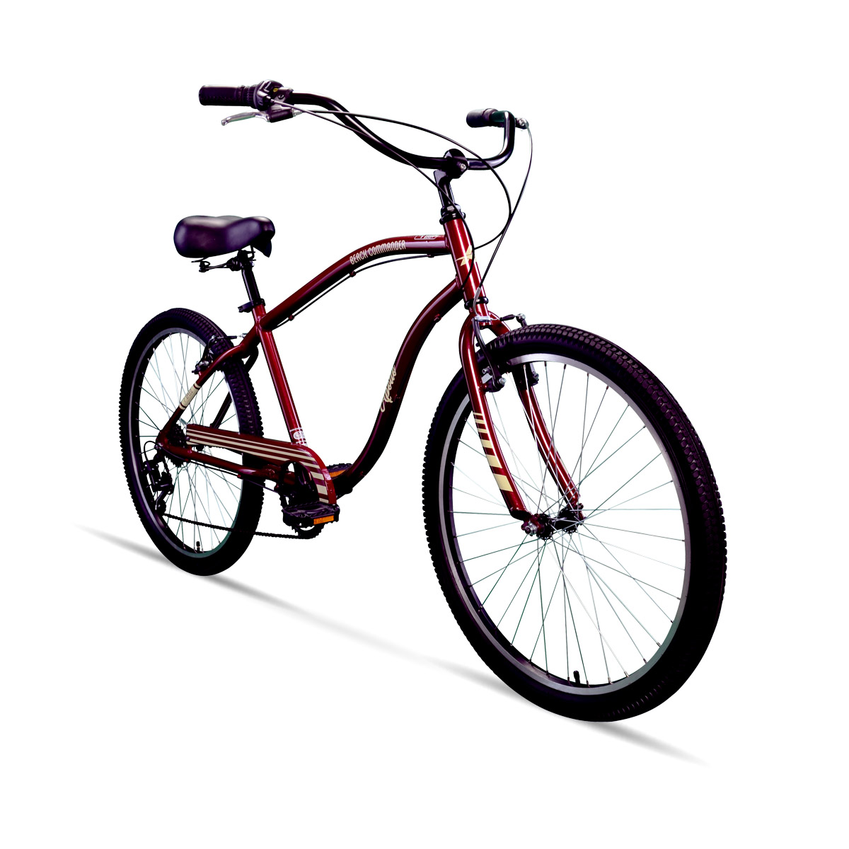 Apollo | Beach Commander A.7 26 inch Cruiser Bicycle, Red SWATCH