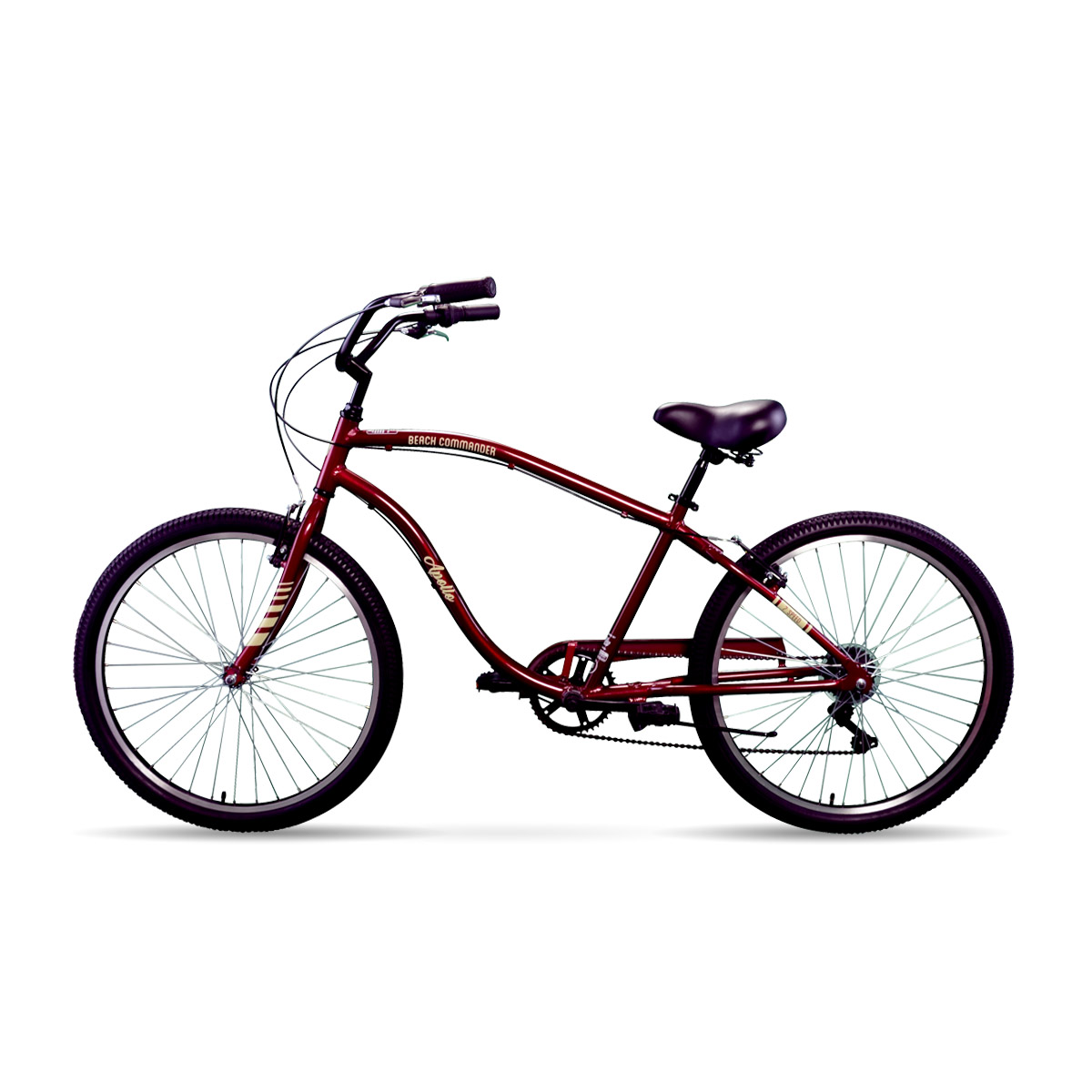 Apollo | Beach Commander A.7 26 inch Cruiser Bicycle, Red SWATCH