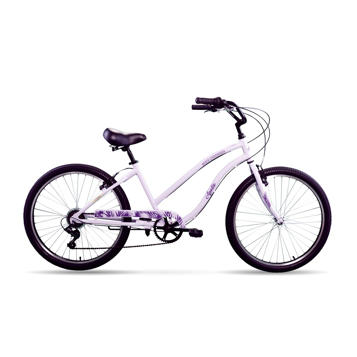 Apollo | Beach Commander A.7 26 inch Cruiser Bicycle, Purple SWATCH