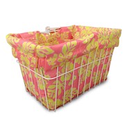 Cruiser Candy | Bicycle Basket Liner, Pink Lemonade Hibiscus THUMBNAIL