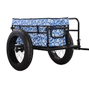 EV Cargo Bicycle Trailer, Blue THUMBNAIL