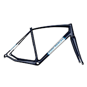 Eddy Merckx | Wallers 73 Custom Blue All-Road Carbon Frame, Small THUMBNAIL