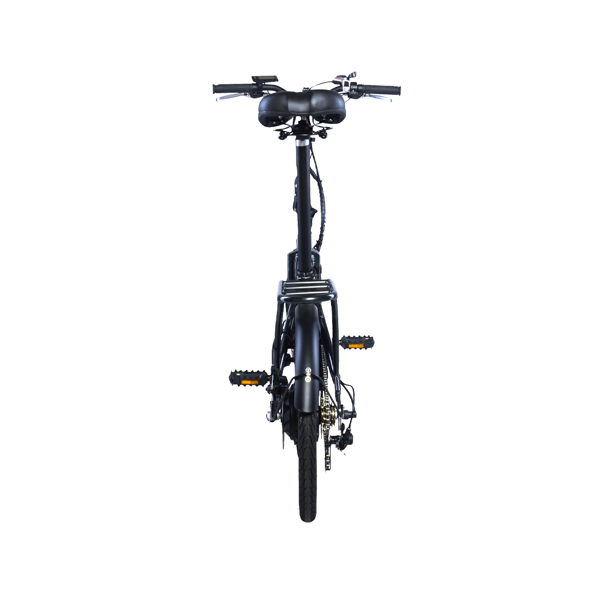 Force | eCity FD250 Rear Hub 20 inch Folding Electric City Bicycle, Black SWATCH