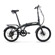 Force | eCity FD250 Rear Hub 20 inch Folding Electric City Bicycle, Black THUMBNAIL