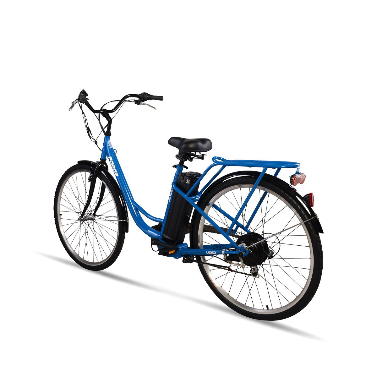 Force | eStreet LS350 Rear Hub Motor 700C Electric City Bicycle, Blue SWATCH