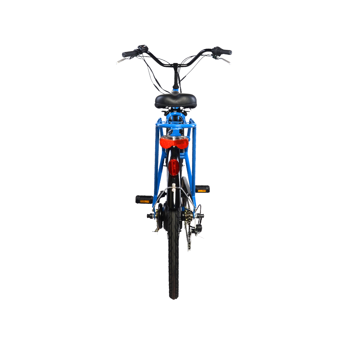 Force | eStreet LS350 Rear Hub Motor 700C Electric City Bicycle, Blue SWATCH