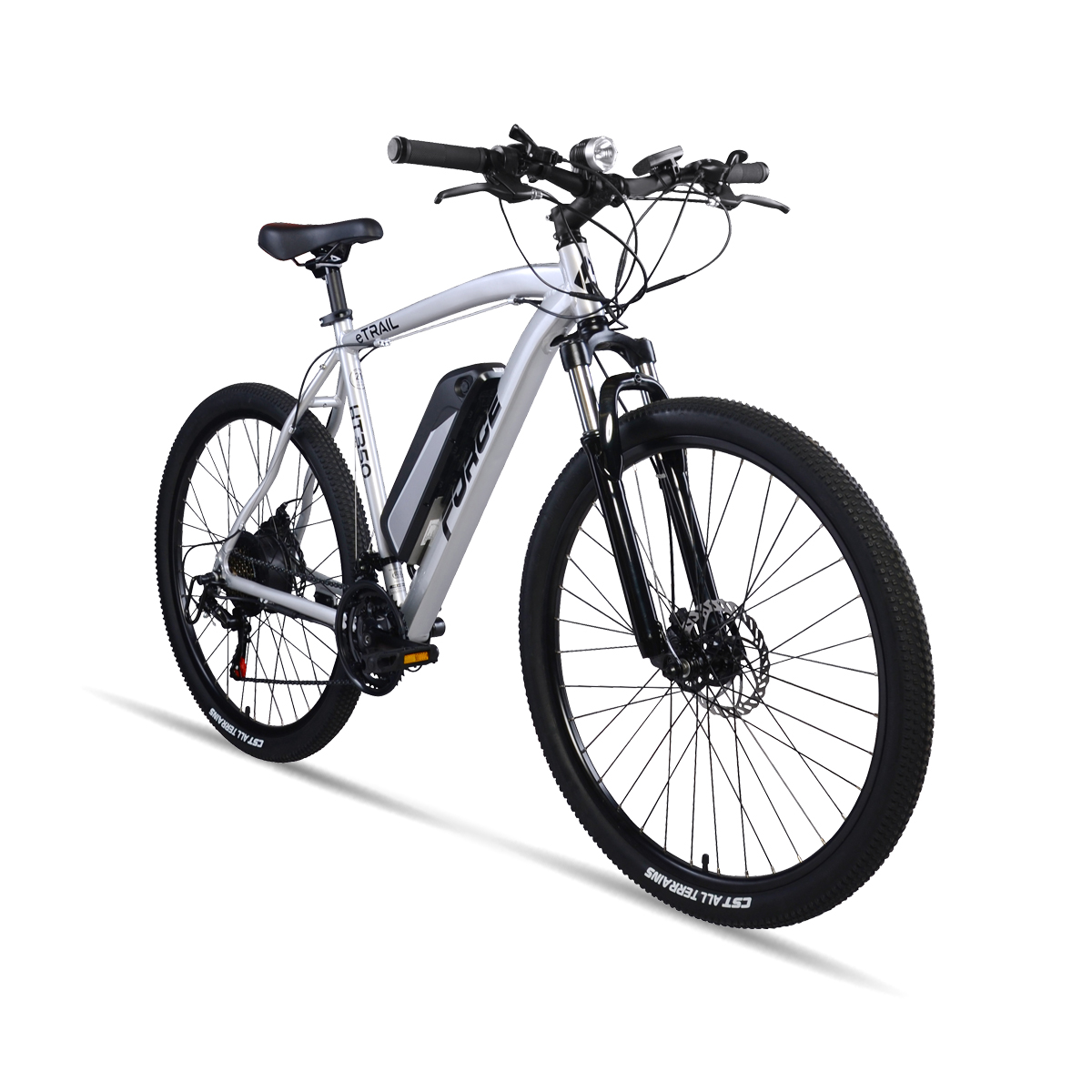 Force | eTrail HT350 Rear Hub Motor 27.5" Electric MTB Bicycle S/M, Silver SWATCH