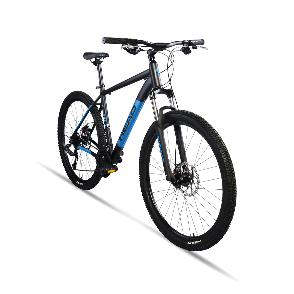 Head | JRA 2 Microshift Alloy Dual Sport Bike, 27.5inch, Black/Blue SWATCH