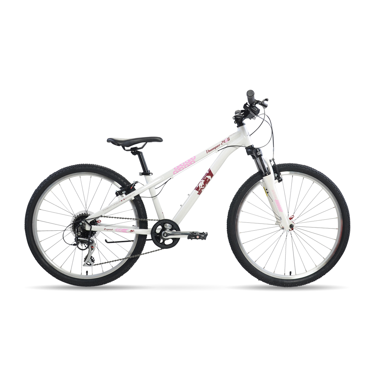 Joey | Thumper 24.S8 Youth Bicycle, White SWATCH