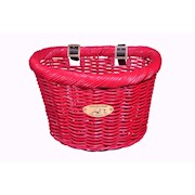 Nantucket Bicycle Basket Co. | Cruiser Child D-Shape Basket, Peach THUMBNAIL