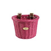 Nantucket Bicycle Basket Co. | Gull Child D-Shape Basket, Pink THUMBNAIL