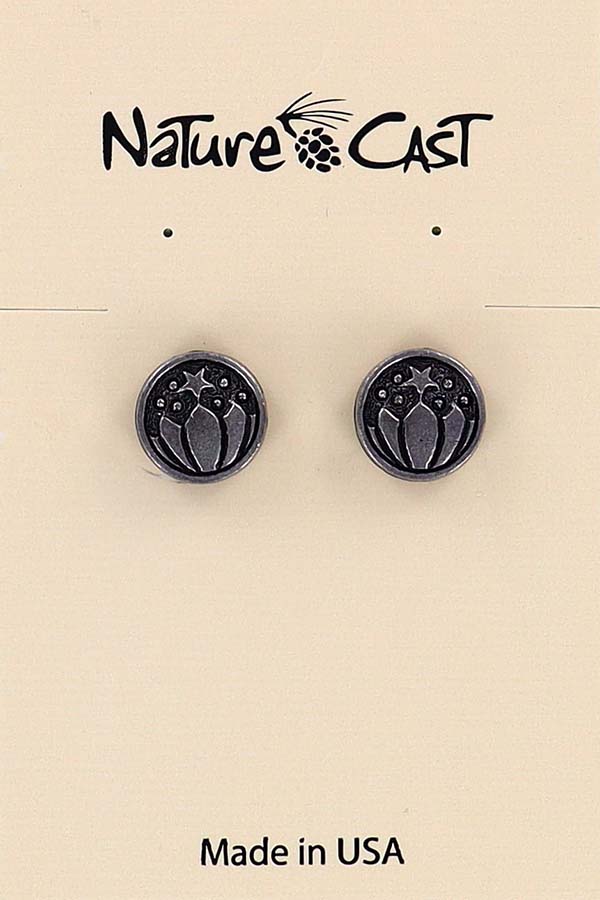12008 Earring post lotus flower THUMBNAIL