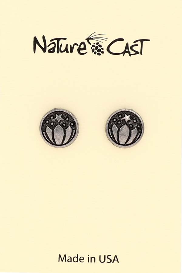 12008 Earring post lotus flower LARGE
