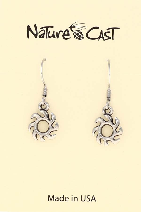 12021 Earring dangle cutout sun LARGE